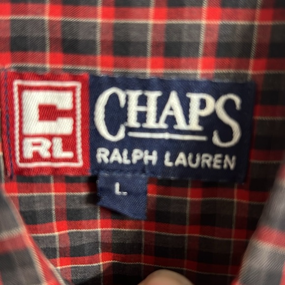 Chaps Ralph Lauren. Size large. Men’s button up long sleeve shirt. - Picture 3 of 8